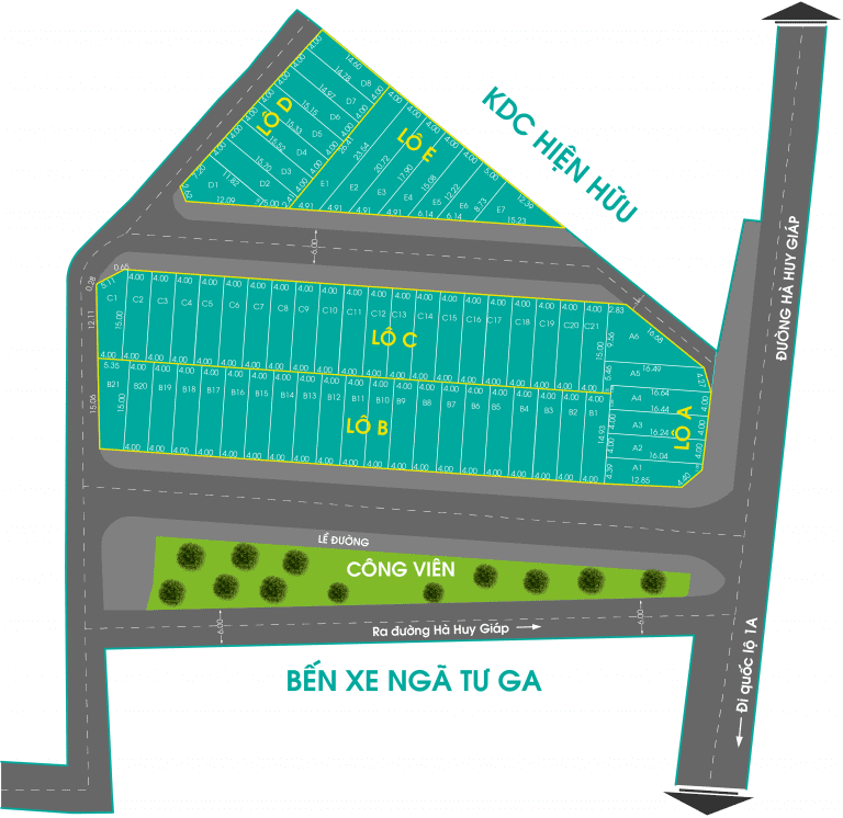 SƠ ĐỒ PHÂN LÔ DỰ ÁN ONE PALACE QUẬN 12