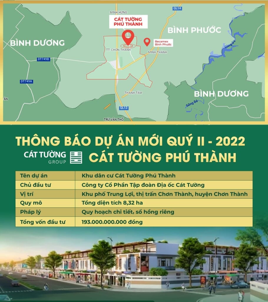 thông tin tồng quan dự án Cát Tường Phú Thành