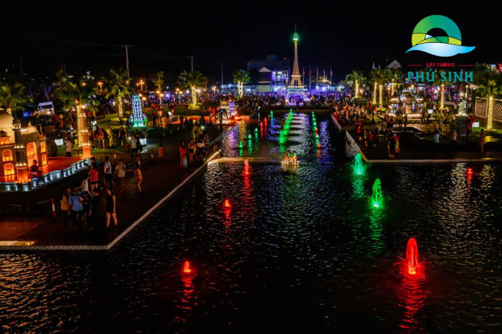 công viên cát tường phú sinh về đêm