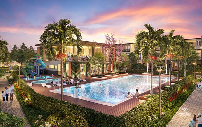 công viên giải trí hồ bơi tại dự án cát tường park house