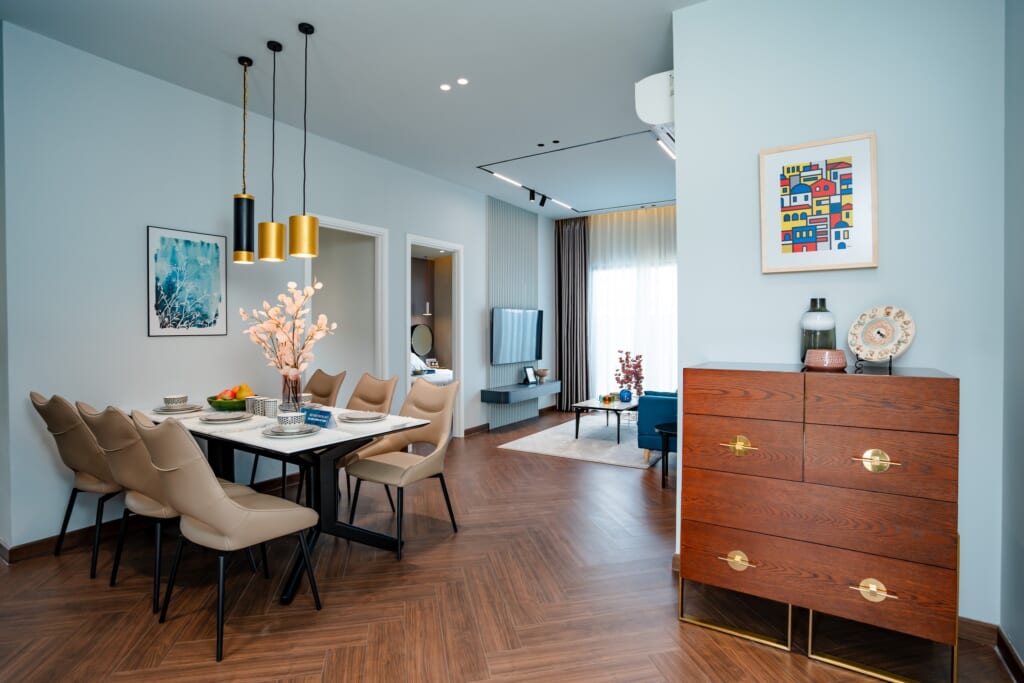 nhà mẫu 3pn căn hộ cát tường phú an